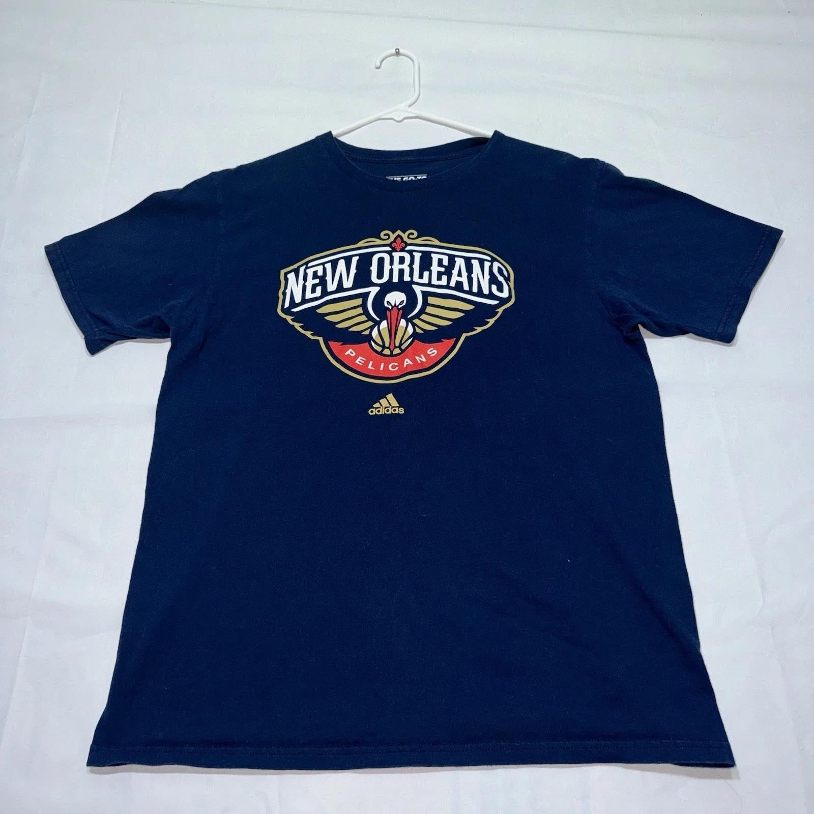 Orleans Pelicans Navy Blue Cotton T-Shirt